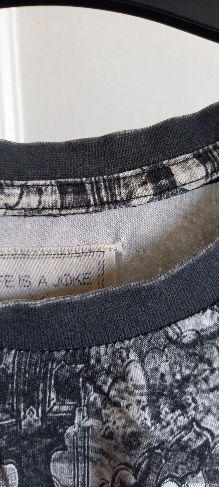 T-shirt M Life is à joke X eleven gris noir blanc – photo 5